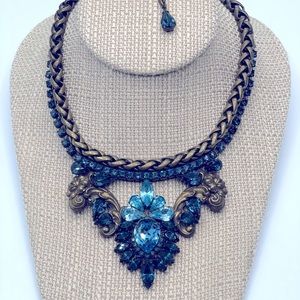 Auden Swarovski Brass Necklace